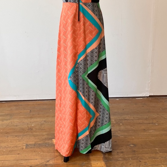 Bar III geometric pattern full length dress - Picture 6 of 10